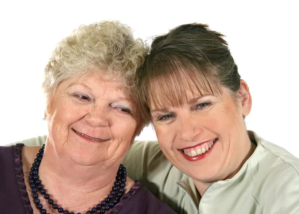 Oudere moeder en dochter — Stockfoto