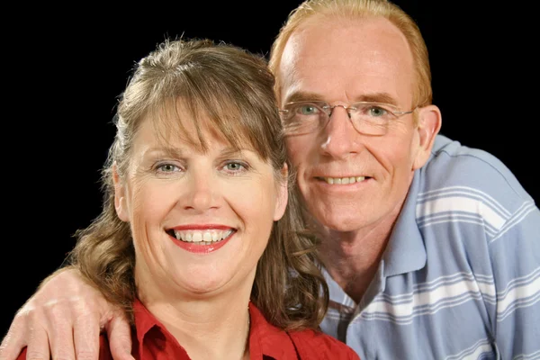 Boldog közepén idős pár — Stock Fotó