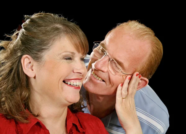 Mellersta äldre par att ha kul — Stockfoto