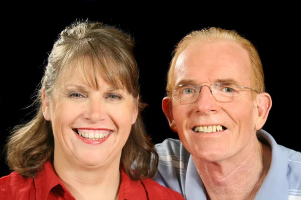 Middle Aged Couple Smiling — Stock Photo, Image