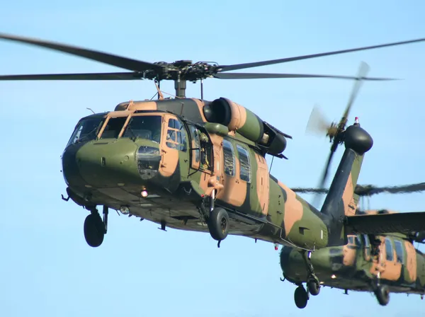 Blackhawk vrtulníky — Stock fotografie