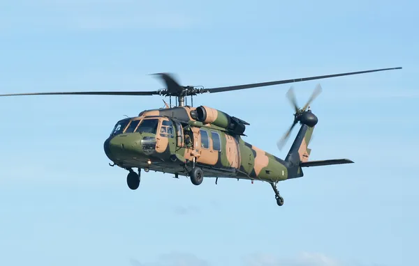 陆军黑鹰直升机 — 图库照片