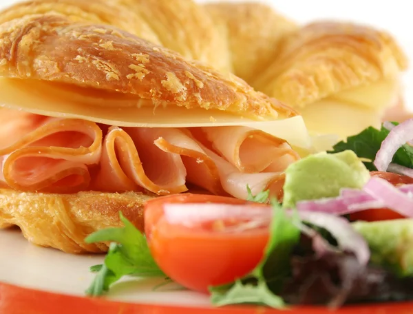 Ham And Cheese Croissant — Stock Photo, Image