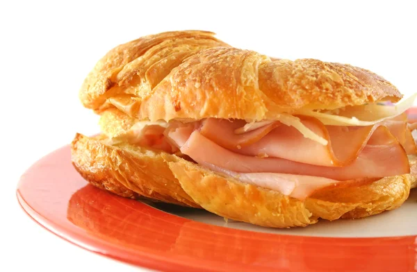 Ham And Cheese Croissant — Stock Photo, Image