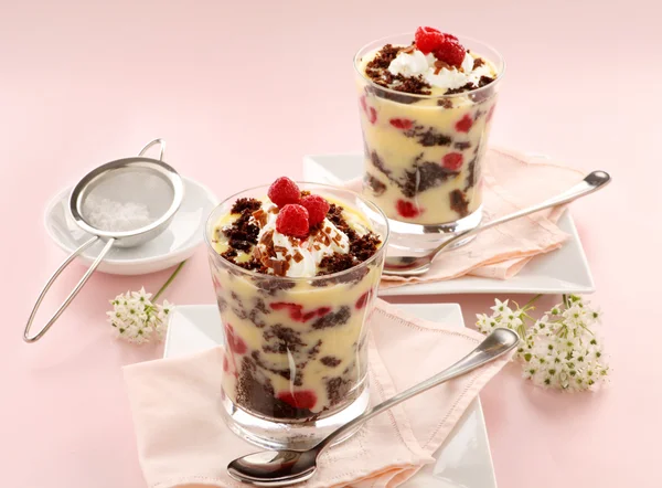 stock image Raspberry Trifles