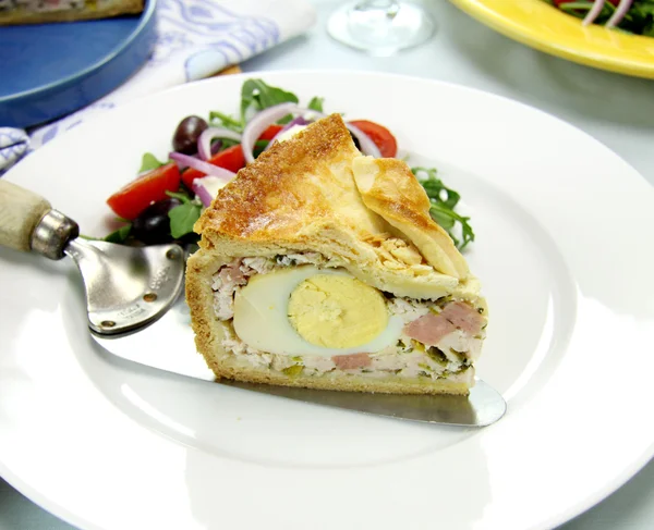 Ham And Egg Pie — Stock Photo, Image