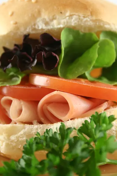 "Ham og Salad Roll 7". – stockfoto
