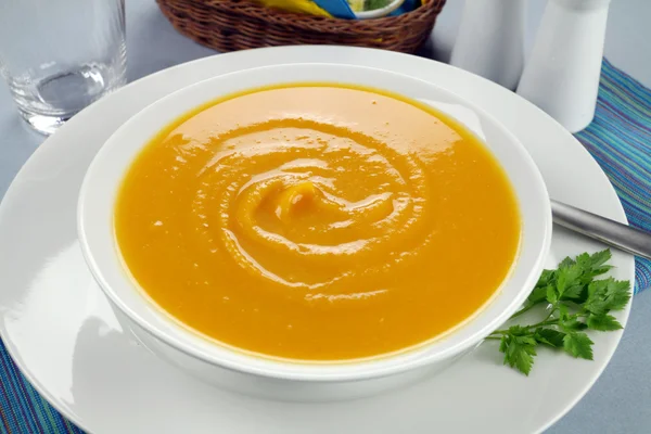 Içten balkabağı çorbası — Stok fotoğraf