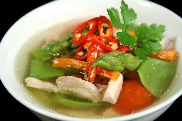 Soupe de poulet et légumes à faible teneur en glucides 2 — Photo