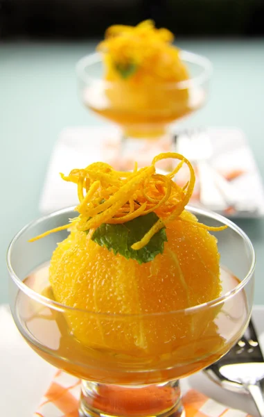 Sobremesa de laranja — Fotografia de Stock