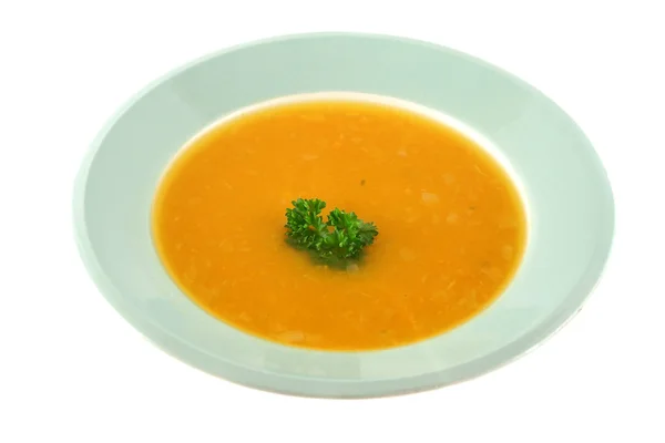 Tigela de sopa de abóbora — Fotografia de Stock