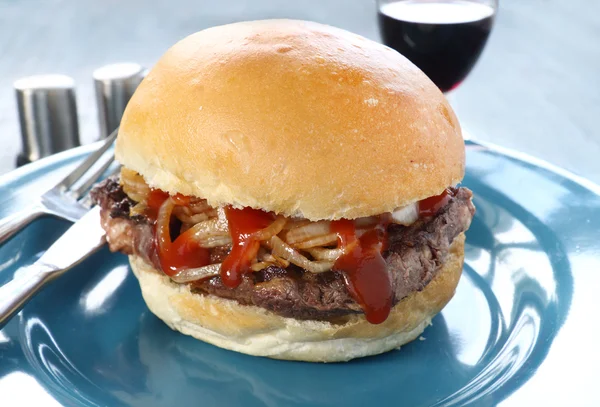 Hamburger Stek — Zdjęcie stockowe