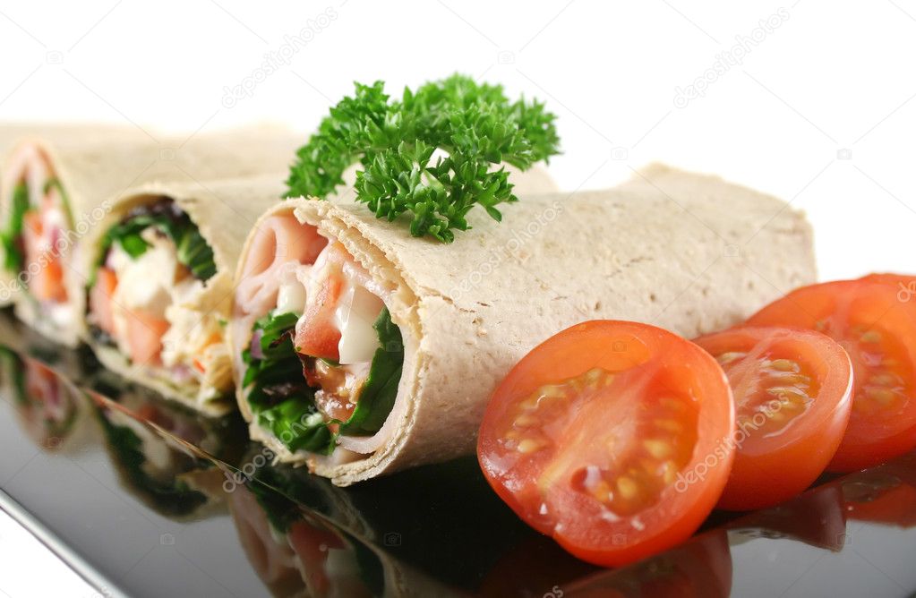 Platter Of Mixed Wraps