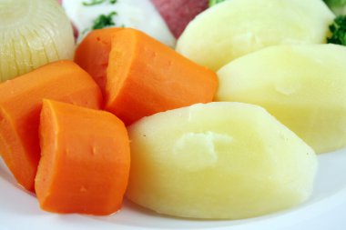 Boiled Carrots And Potatoes clipart