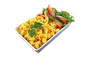 Macaroni Cheese And Salad clipart