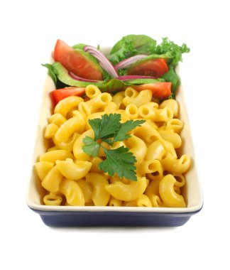 Macaroni Cheese And Salad clipart