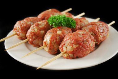 Raw Beef Kofta 4 clipart