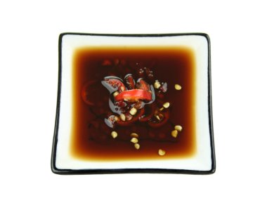 Soy Sauce With Chillies clipart