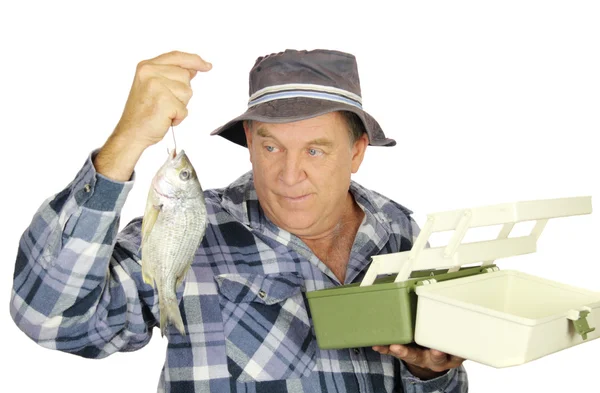 Tackle Box Fisherman — Stock Photo, Image