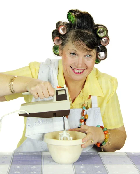 Mixing Housewife — Stock Photo, Image