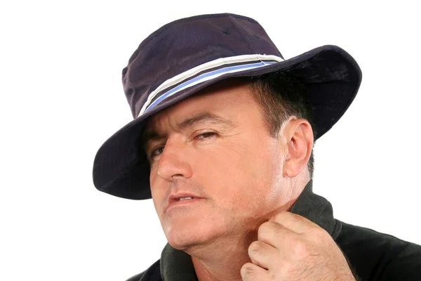 Suave Man In Hat — Stock Photo, Image