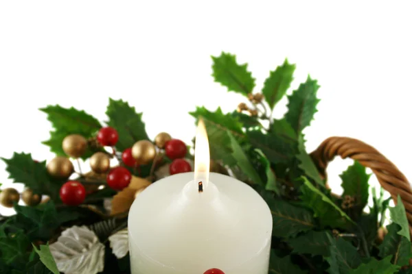 Рождественская свеча 2 — стоковое фото