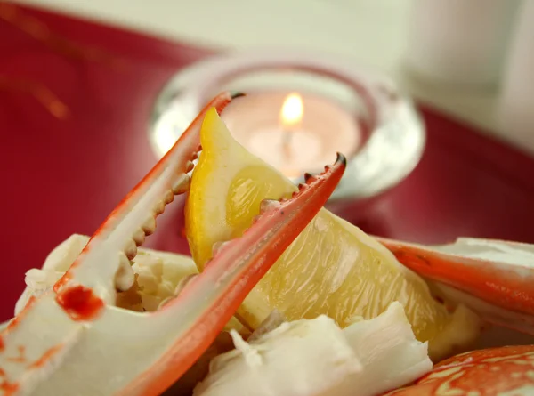 Knäckt krabba klo — Stockfoto
