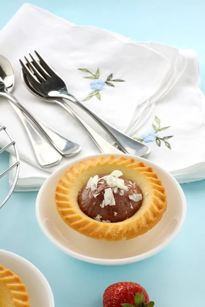 Chocolate Cream Tart — Stock Photo, Image