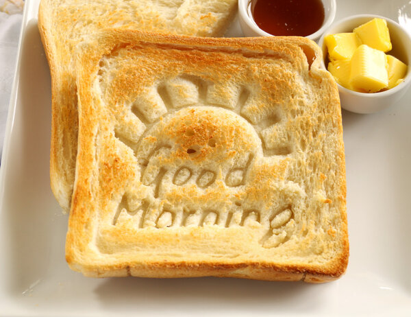 Buenos días Tostadas — Foto de Stock