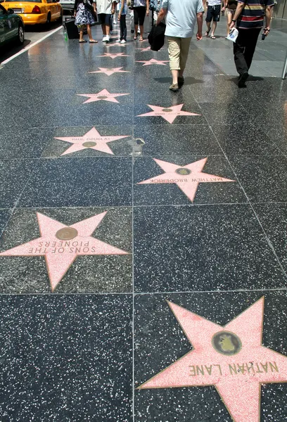 Hollywoodi hírességek sétánya — Stock Fotó