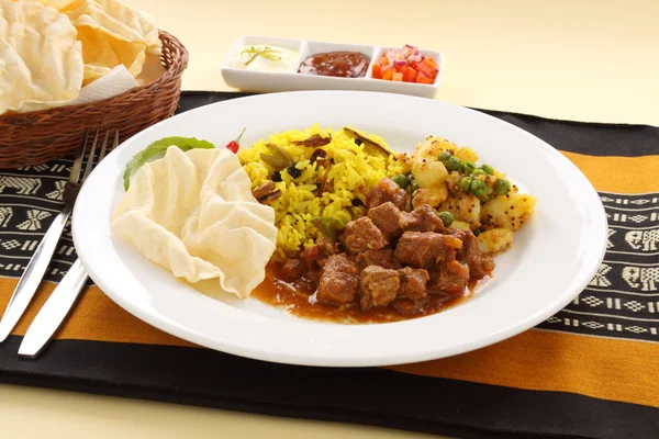 Indian Beef Curry — Stock Photo, Image