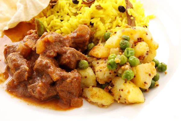 Indische beef kerrie — Stockfoto