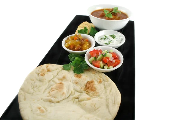 Fest av indisk mat — Stockfoto