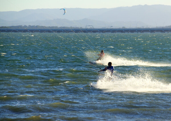 Two Kite Surfers