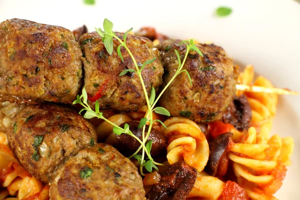 Pasta And Meatballs — Stock Photo, Image