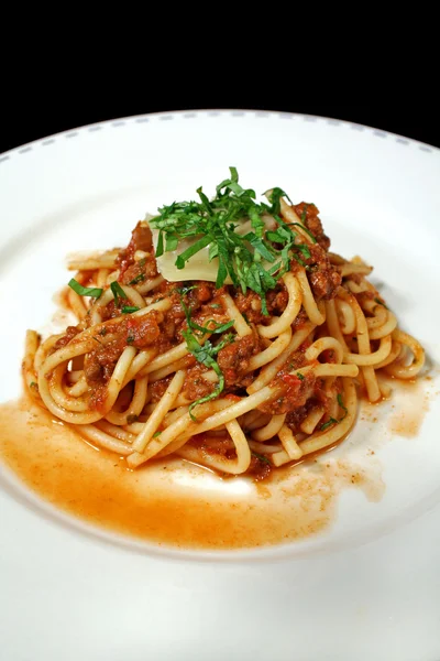 Mixed Bolognese Spaghetti — Stock Photo, Image