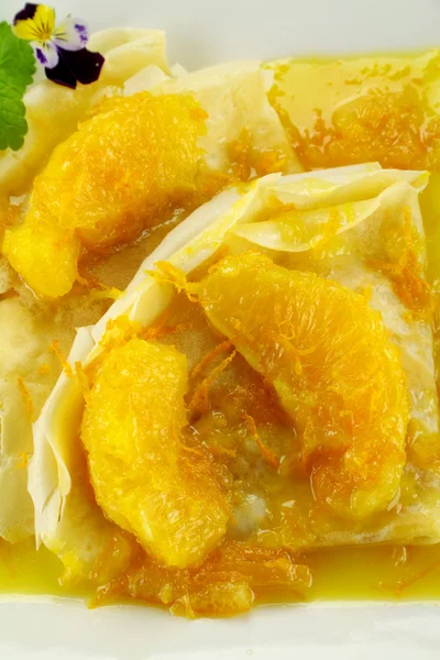 Orange Crepes — Stock Photo, Image