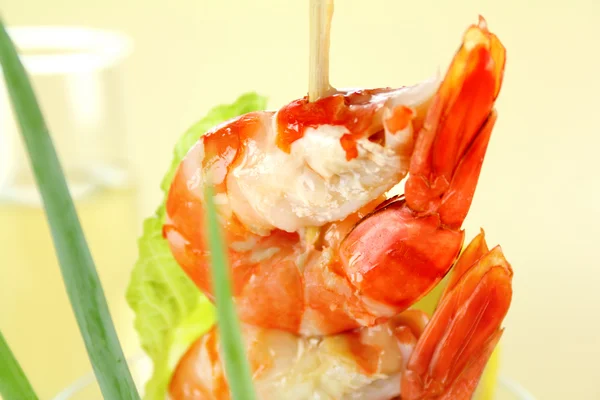 Shrimp On Skewer — Stock Photo, Image