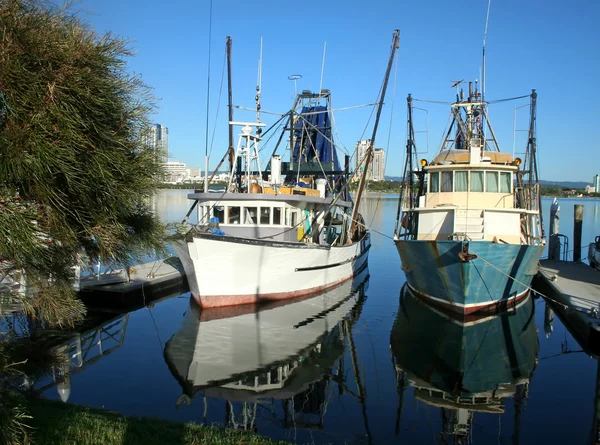 stock image Fishing Boats At Dock