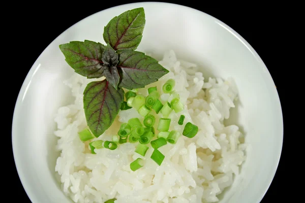 Manjericão vermelho e arroz — Fotografia de Stock