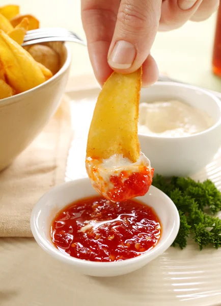 Dipping A Wedge — Stock Photo, Image