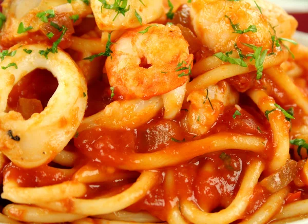 Spaghetti alla marinara — Foto Stock