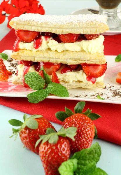 Strawberry Mille Feuille — Stock Photo, Image
