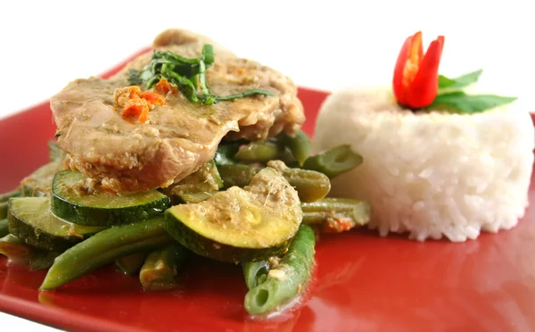 Thai Green Poached Chicken — Stock Photo, Image