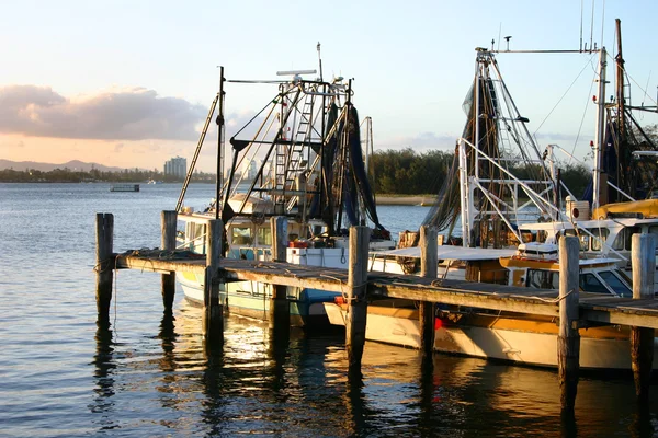 Jetty With Trawlers — Stock Photo, Image