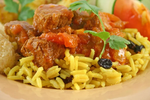 Carne de bovino Curry Vindaloo — Fotografia de Stock