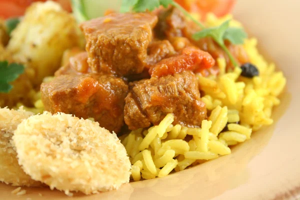 Indisches Rindfleisch-Curry — Stockfoto
