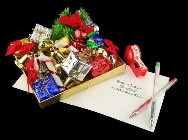 Emballage Cadeaux de Noël — Photo