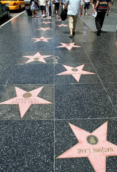 Hollywoodi hírességek sétánya Stock Fotó