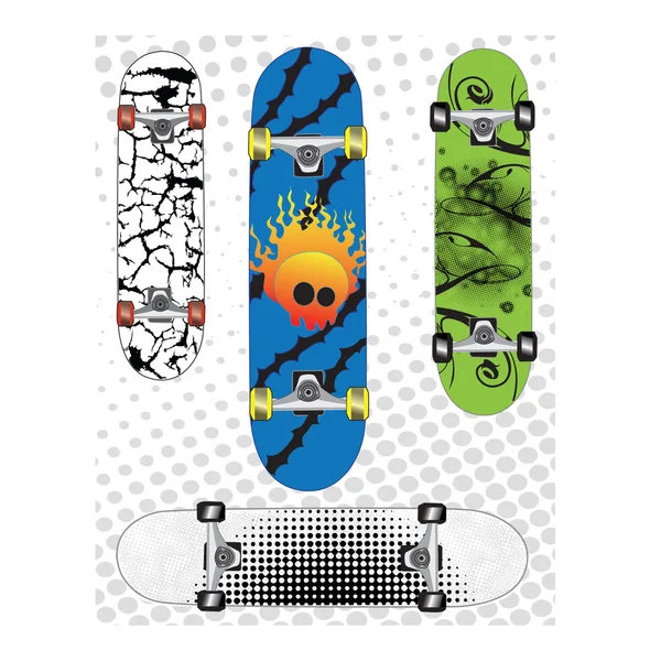 Skateboards — Διανυσματικό Αρχείο